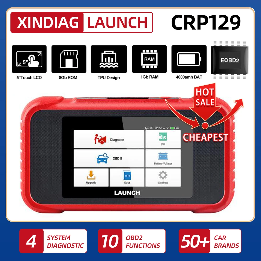

Launch X431 Crp129E Creader 129E Obd 2 Diagnostic Tool Code Reader Launch Diagnosis Scanner With 5 Reset Functions Crp 123 129
