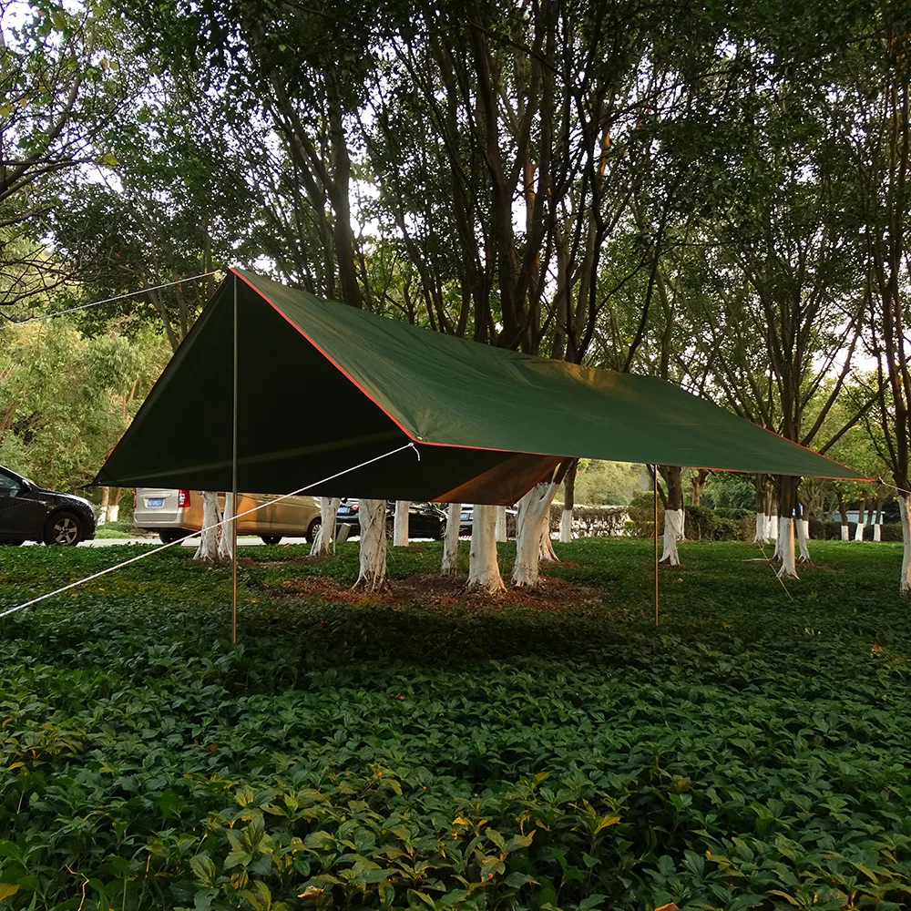 3x4 м пляжное укрытие от солнца палатка Водонепроницаемый дождь Fly УФ Брезентовая палатка переносной навес тент наружный солнцезащитный козырек для пляжного зонтика