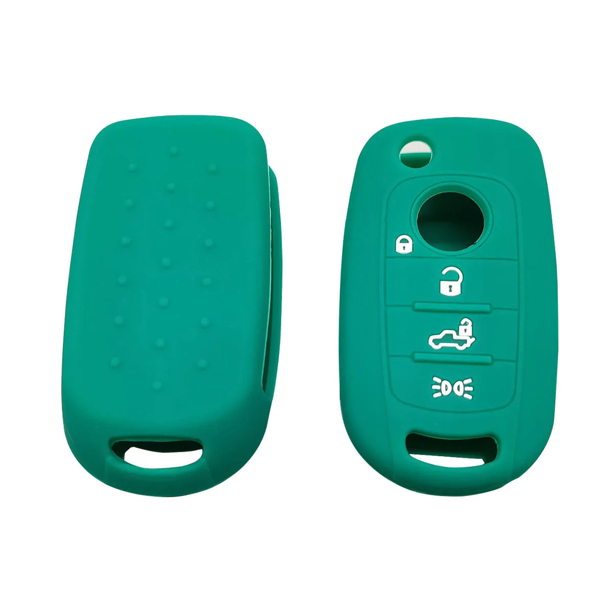 Silicone rubber car key case cover for FIAT Toro 500X nuovo grazie 4 button Protect skin shell remote accessories | Автомобили и