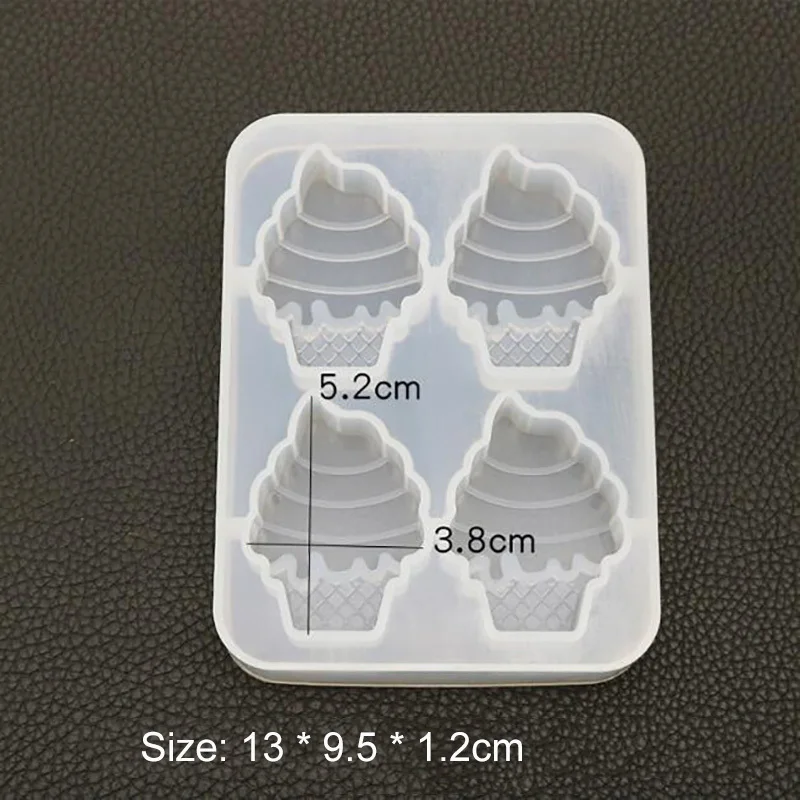 

Ice Cream Mould Silicone Mold UV Resin Epoxy Molds Jewelry Pendant Crafts DIY Jewelry Making Tools