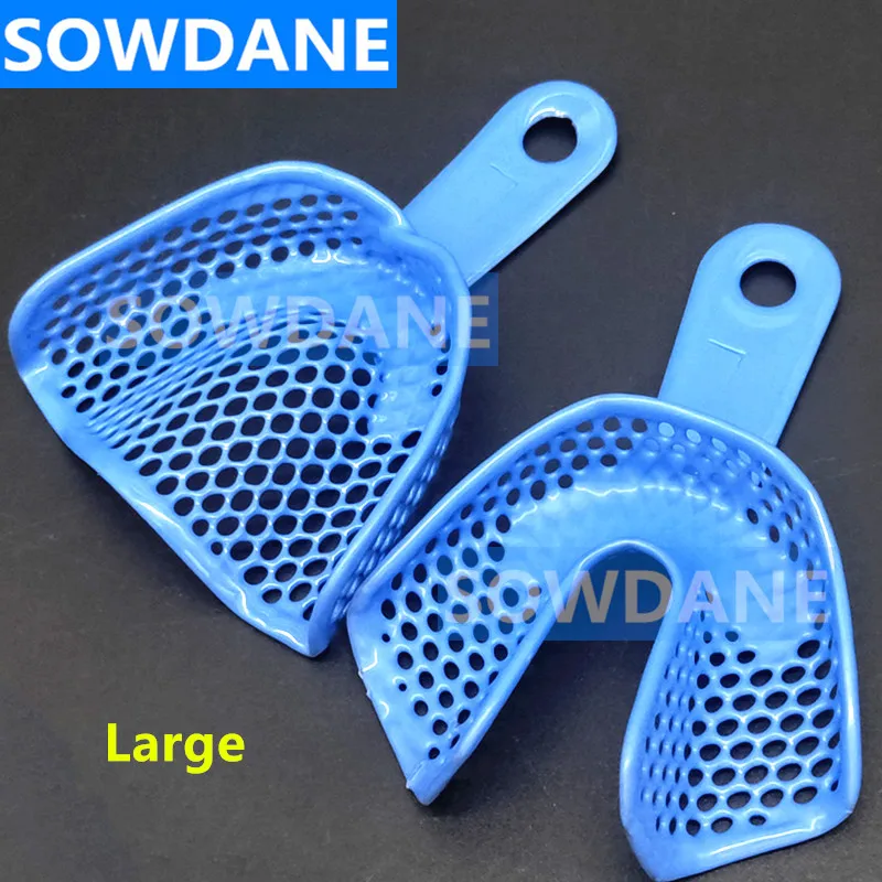 10 шт./компл. стоматологические пластиковые-стальные лотки для зубов слепков