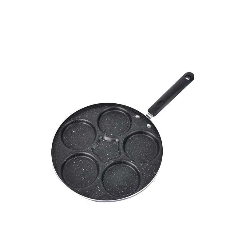 

Omelette Pan Mini Four Hole Flat Bottom Small Frying Pan Breakfast Egg Dumplings Nonstick Pancake Pan Omelette Mold