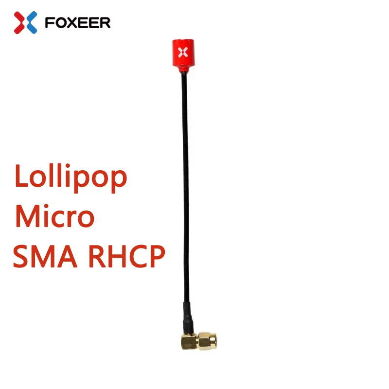 Foxeer микро леденец 15 см 5 8 Г 2.5dBi Omni угол SMA RHCP V3 антенна для RC FPV гоночных Фристайл