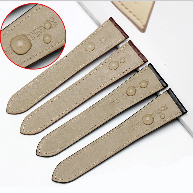 Watch Band For Cartier TANk SOLO RONDE DE Genuine Leather Watch Chain Folding Buckle Watch Strap Accessories Watch Bracelet Belt