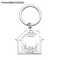 personalized master customized family names house new home first home keychain moving in key chain realtor closing housewarming