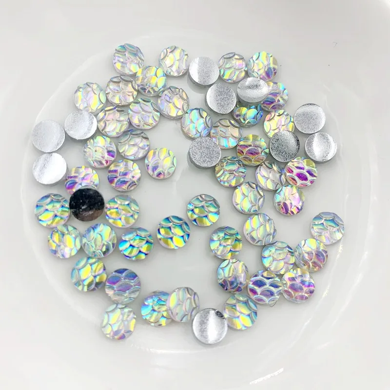 160 шт. белые цветные круглые полимерные рыболовные Весы с плоским основанием