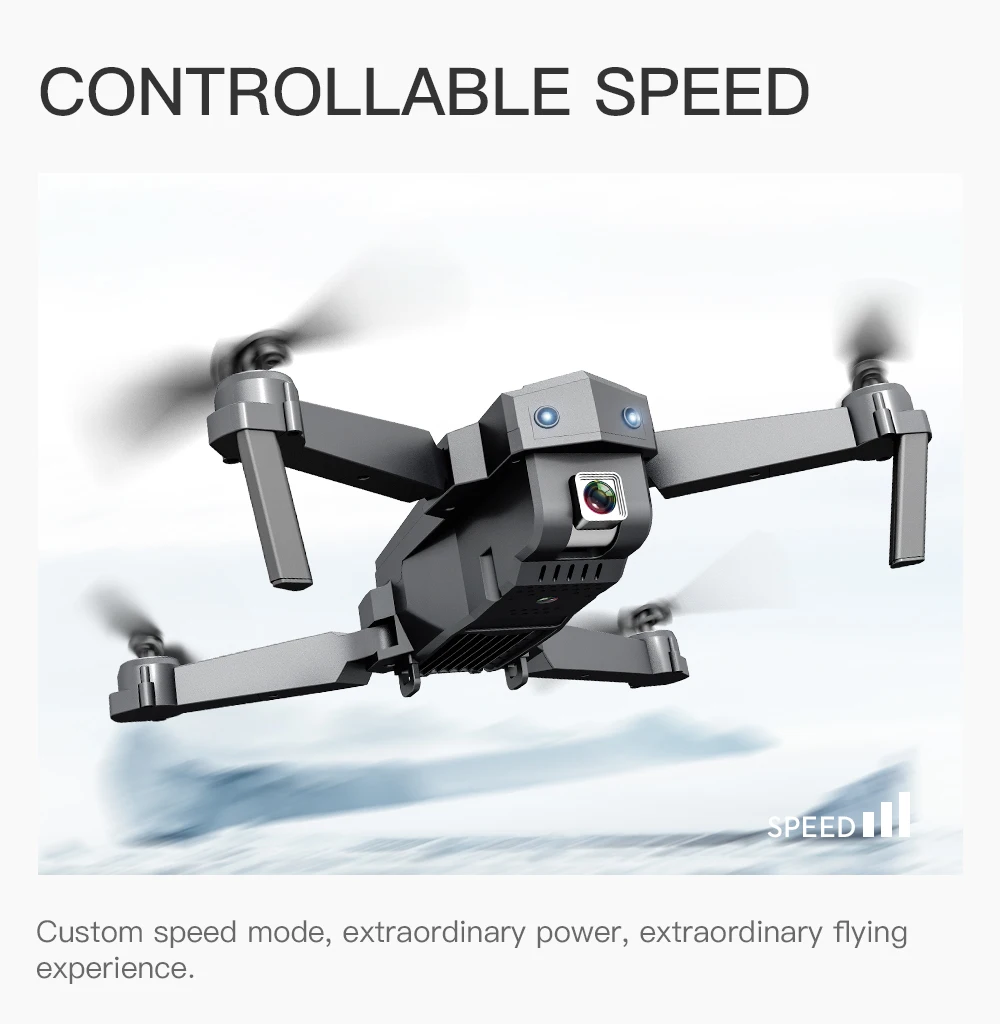 

Best Drone 4K with HD Camera WIFI 1080P Camera Follow Me Quadcopter FPV Smart Drone Long Battery Life Altitude Hold RC