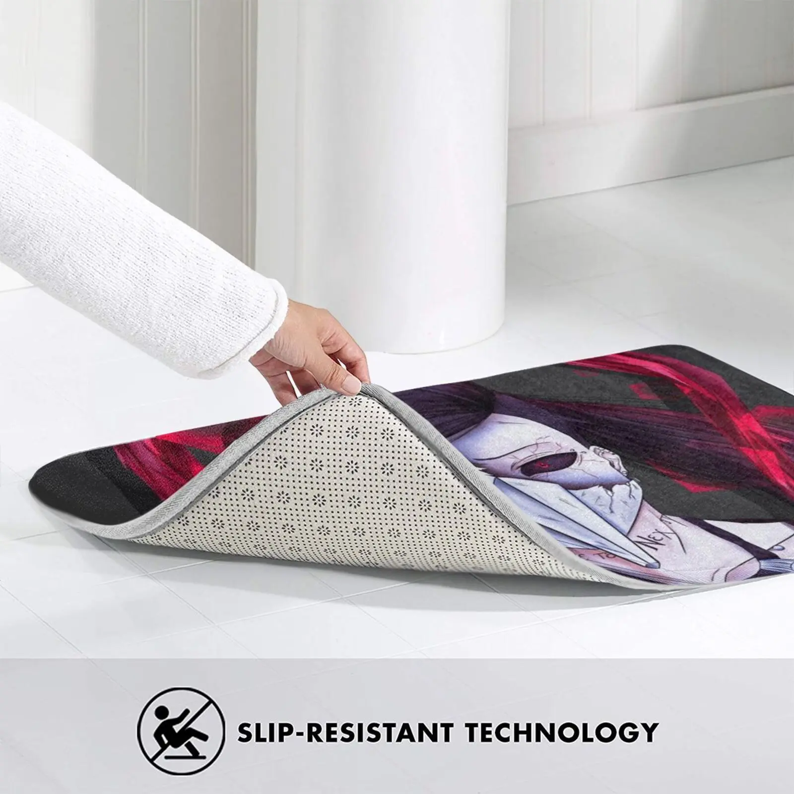 Ута эстетический Токийский Гуль мягкий нескользящий коврик ковер подушка Kanji