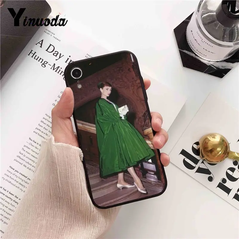 Yinuoda Одри Хепберн роскошный уникальный дизайн чехол для телефона iPhone X XS MAX 6 6s 7 7plus