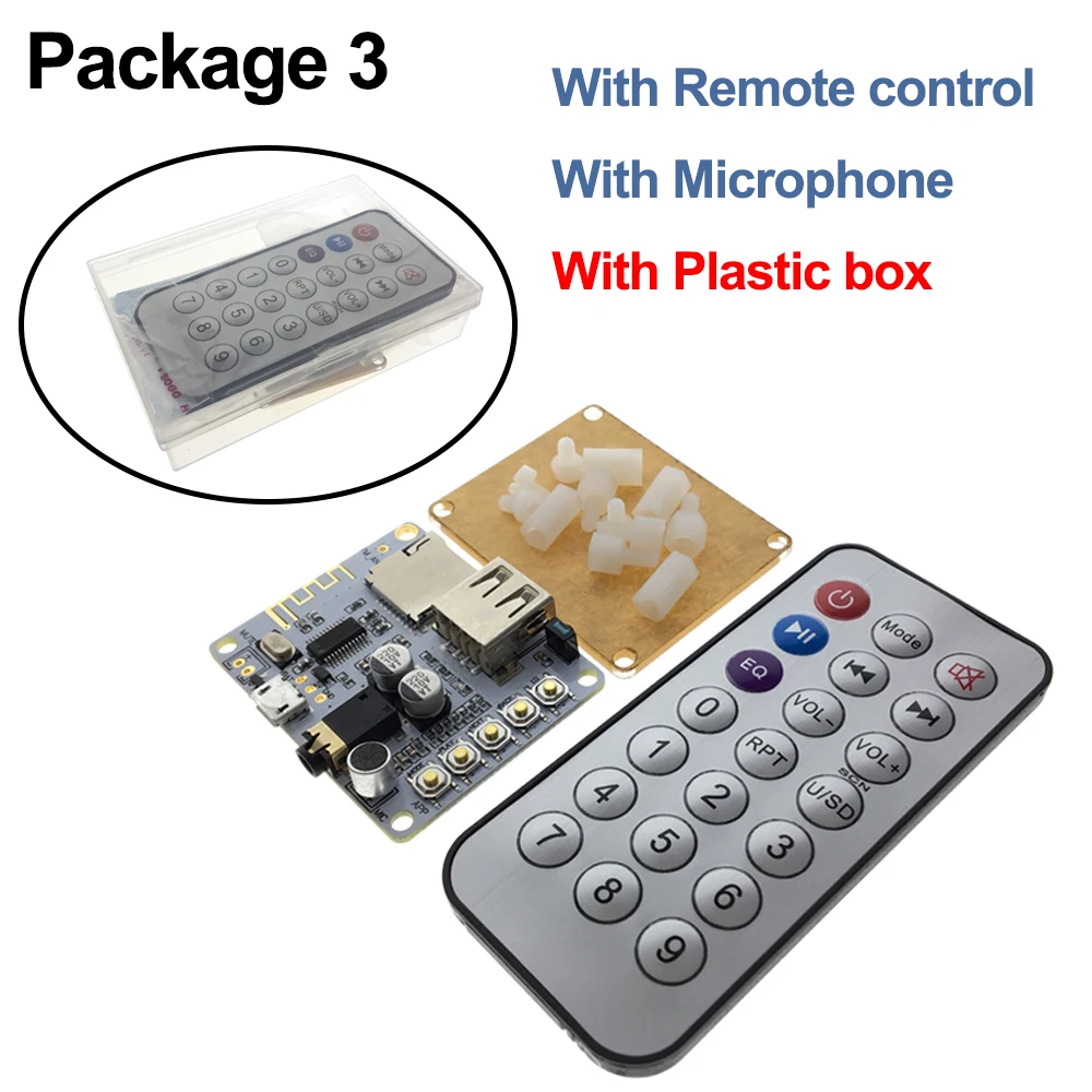 Плата bluetooth аудиоприемника со слотом для USB tf карты декодирование