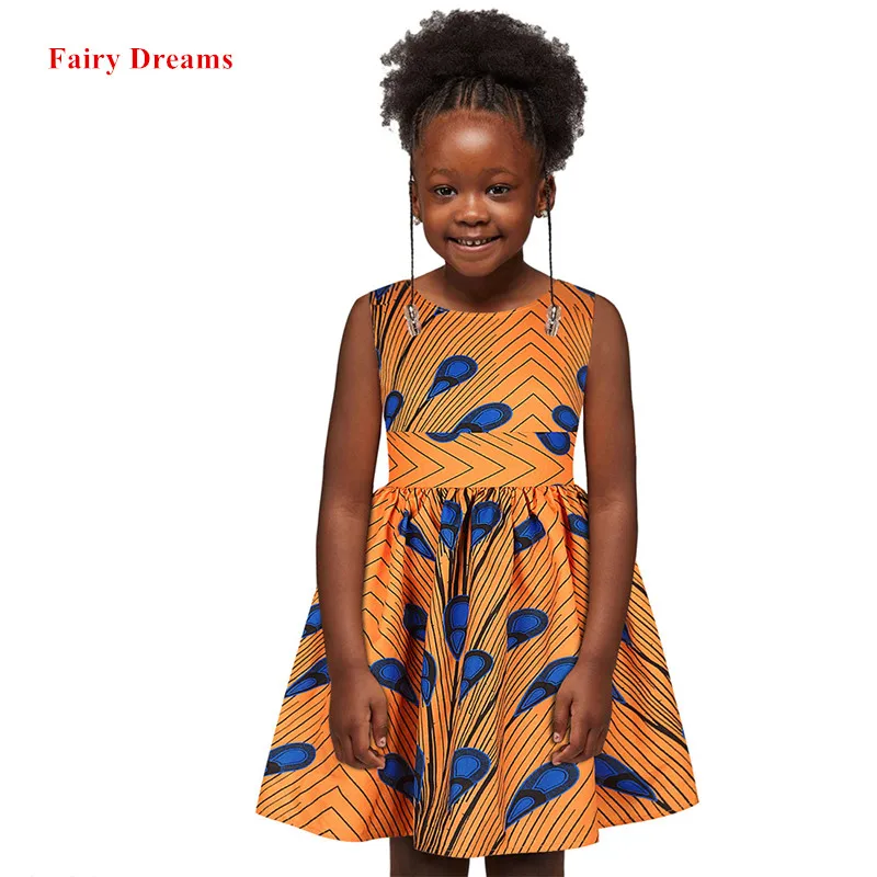Милое Платье для девочек традиционная африканская одежда платья Дашики Анкары