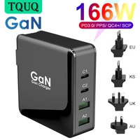 166w wall charger gan tech 100w usb c pd3 0 pps and 18w usb a qc4 0 fast charging for macbook lenovo samsung s20 note 10 phone