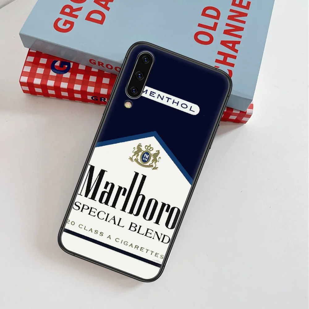 

Marlboroe Cigarette Brand Phone Case For Samsung Galaxy A 3 5 7 8 10 20 20E 21S 30 30S 40 50 51 70 71 black Etui Soft Waterproof