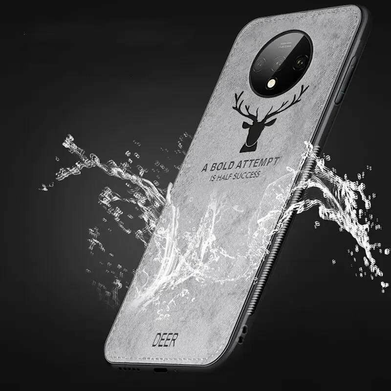 For Oneplus 5T 5 7T Pro 7 Protective Case Christmas Deer Cloth Cases 6T 6 Retro TPU Hard Back Cover Coque Fundas |