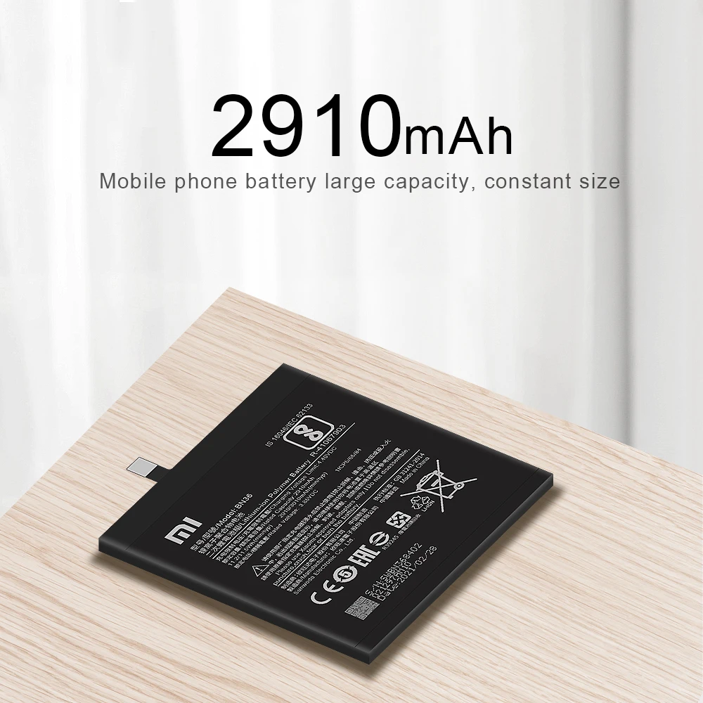 Оригинальный аккумулятор для Xiaomi Mi 6X/A2 2910 мАч|Аккумуляторы мобильных телефонов| |