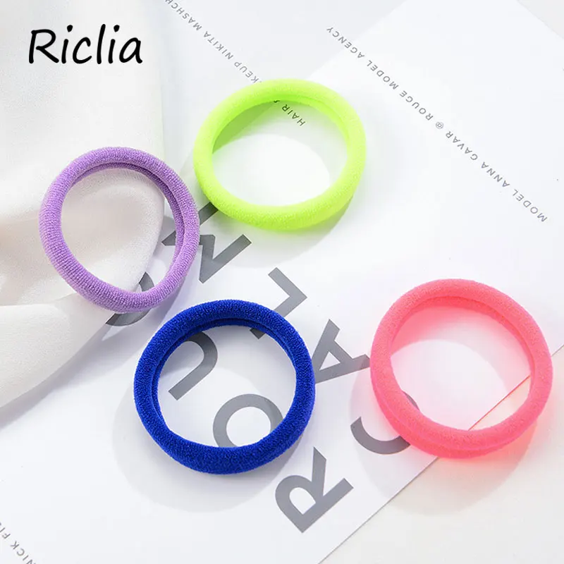 Riclia 24 шт./партия эластичные резинки для волос Детские аксессуары держатель