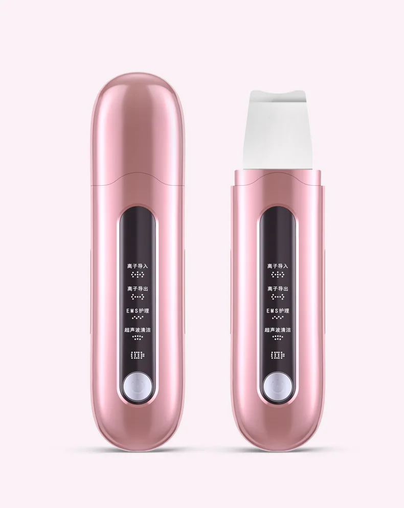 Beste Ultrasone Ion Huid Scrubber Ems Gezicht Massager Facial Reiniging Ion Import Whitening Pore Cleaner Skin Peeling Schop Apparaat