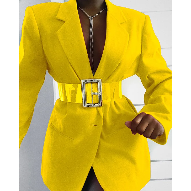 

Black Blazer Yellow Jacket Women 2021 Manteau Femme Blazer Femenino Veste Femme Blazer Mujer Chaquetas Para Mujer Giacca Donna