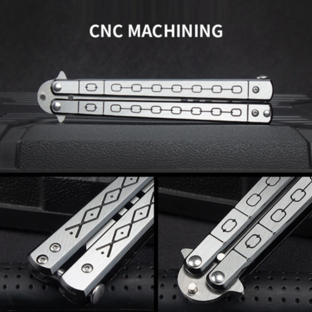 

Outdoor Portable Butterfly Practice Combs Blunt Reversible Training Knives Deformation Butterfly Comb Game for Gifts