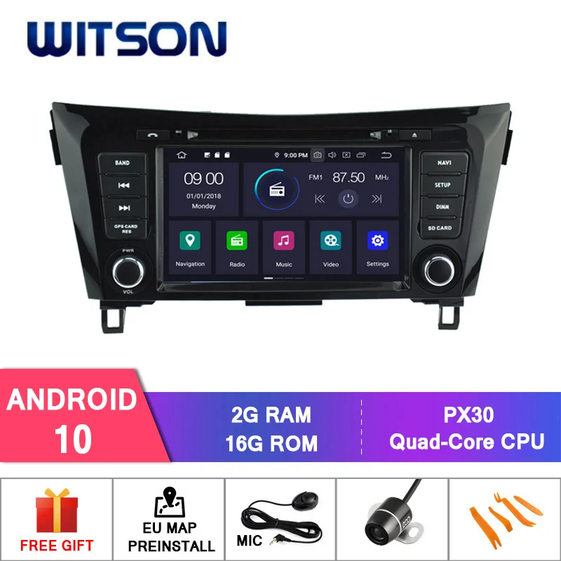 WITSON Android 10 0 IPS HD экран для NISSAN QASHQAI X Trail ROGUE GPS 4 Гб RAM + 64 FLASH 8 Восьмиядерный стерео