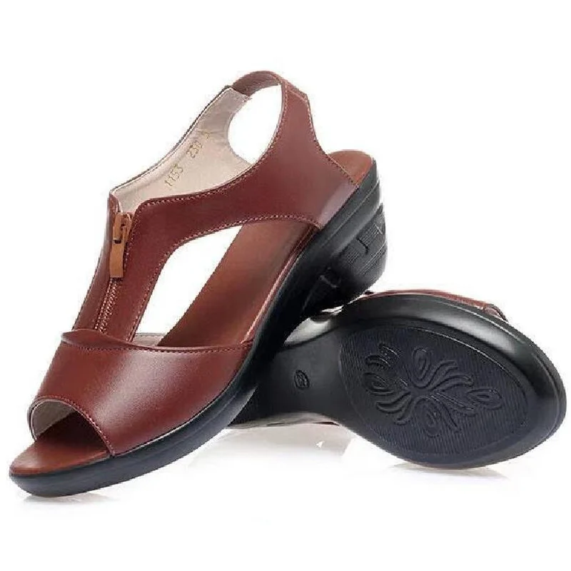 

ZIP Back Strap Womens Sandal Platform Heels Sandals Fashion Open Toe Shoes Fashion Women Sandals Summer Outdoor Shoes for Women