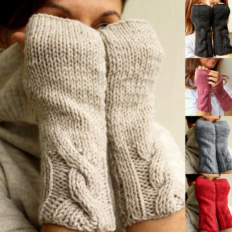 

Autumn Winter Women's Warm Arm Warmers Women Cute Multi-color Arm Woven Material New Casual Fashion Ladies Arm Sleeves Warmers