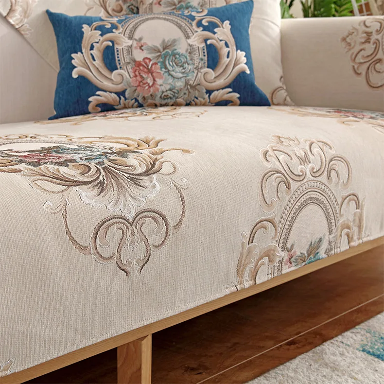 Four seasons chenille sofa cushion Non-slip fabric universal cover towel Sectional Sofa Throw Covers Furniture Protector