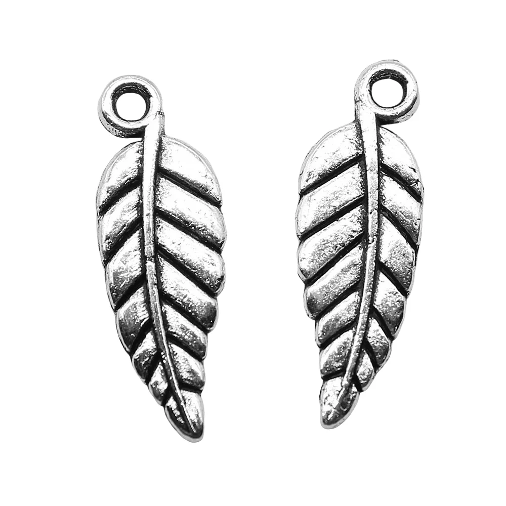 WYSIWYG 20 штук 20x7 мм небольшой лист подвески металлический Подвески старинное