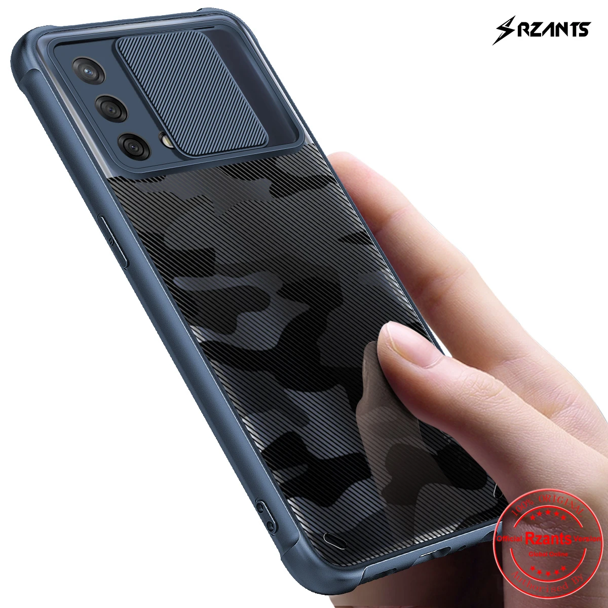 Чехол Rzants для OPPO A74 4G F19 мягкий [Камуфляжный объектив] защитная функция тонкий