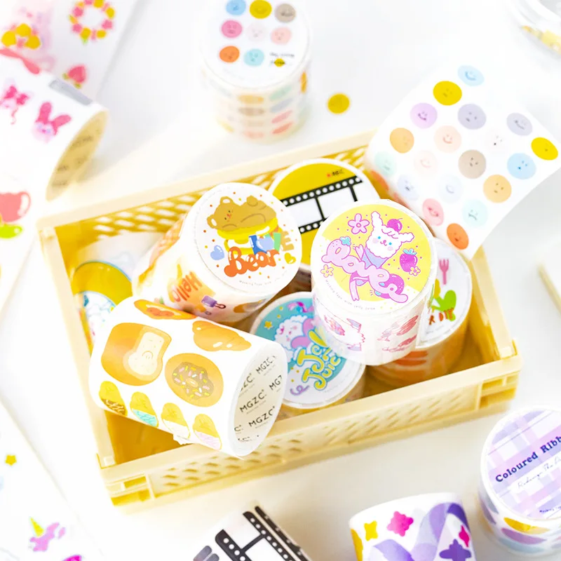 

Cute Juice Candy Series Cutting Masking Washi Tape Decorative Adhesive Tape Decora Diy Scrapbooking Sticker Label Stationery