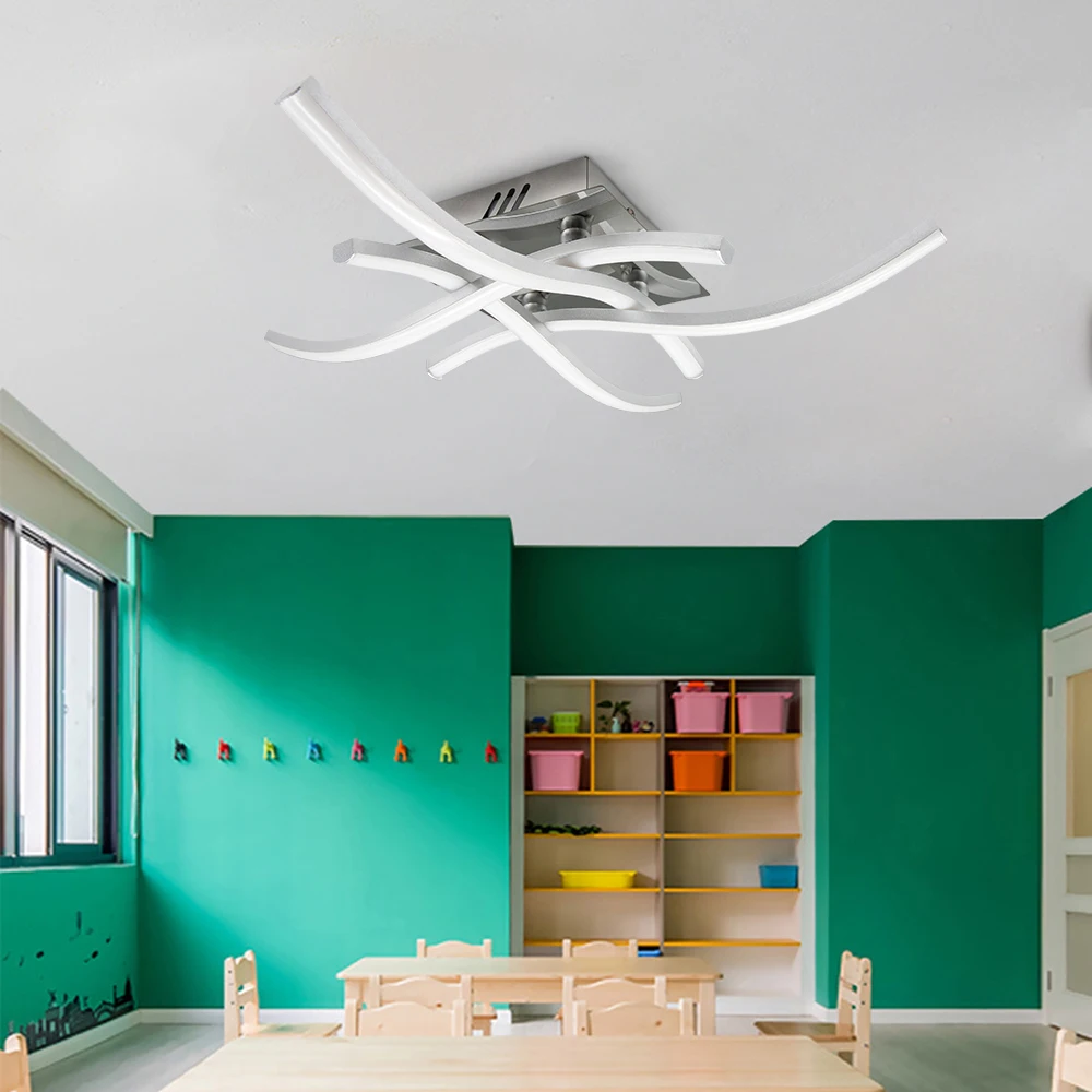 

[DBF]Modern Forked Shaped Round/Square Ceiling Light 18W/24W LED Panel Light Warm/Cold White Light for Aisle Living room Decor