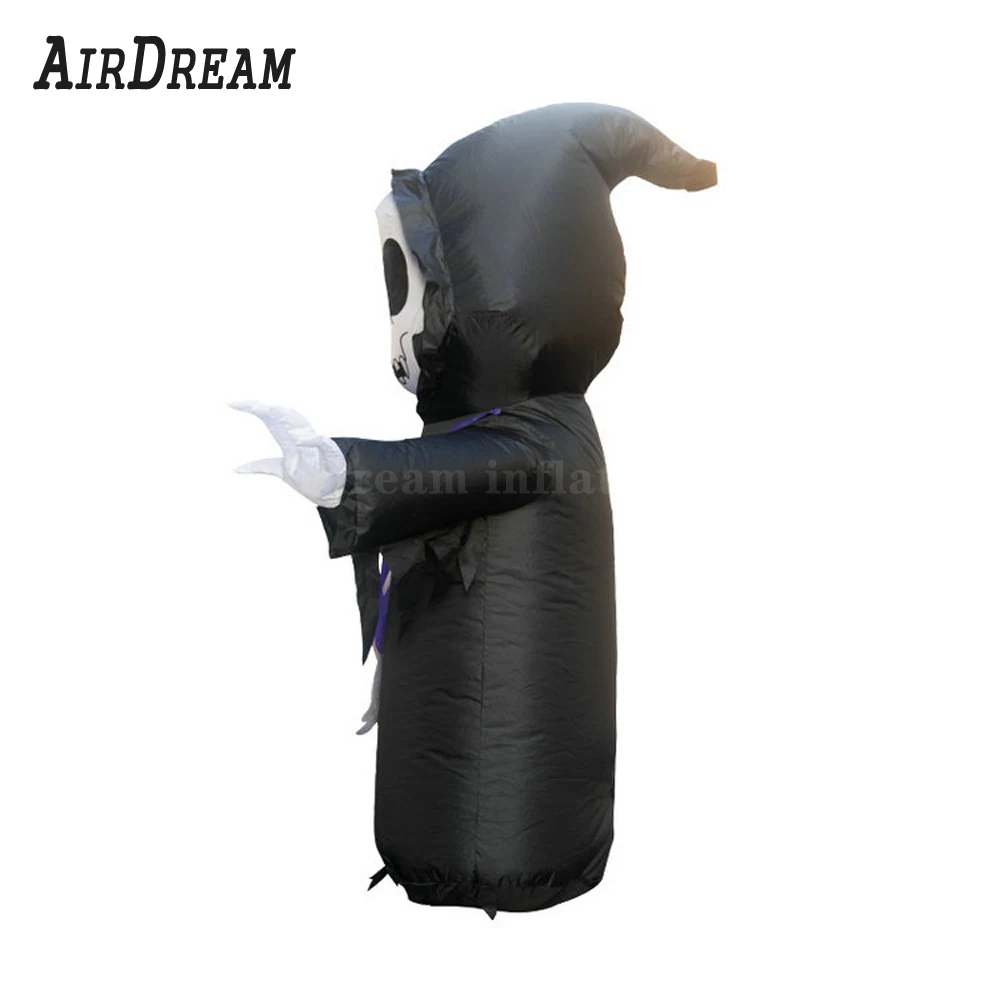 

Blow Up Yard Decorations Inflatable Skeleton Ghost LED Lights Decor Outdoor Indoor Halloween Holiday with blower