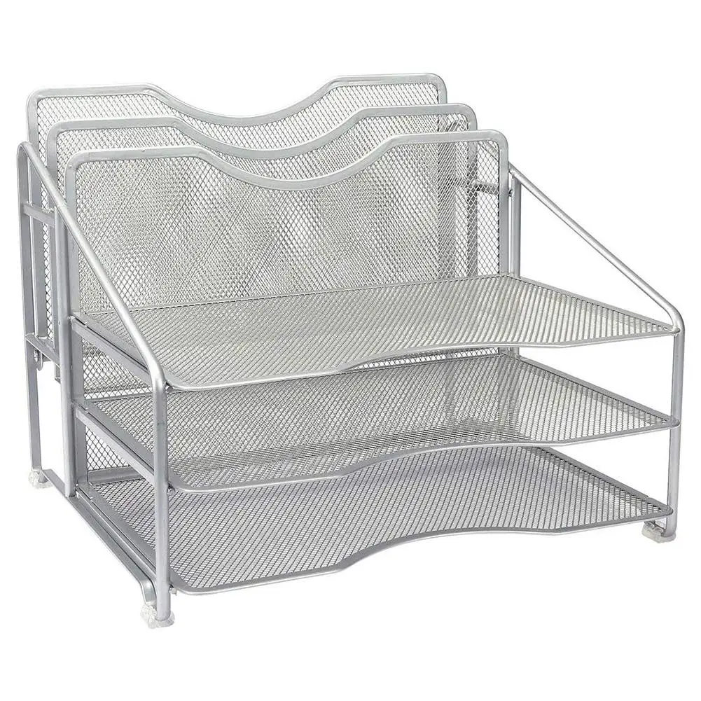 Полка для хранения файлов с 5 ячейками Настольная стойка органайзер настольных