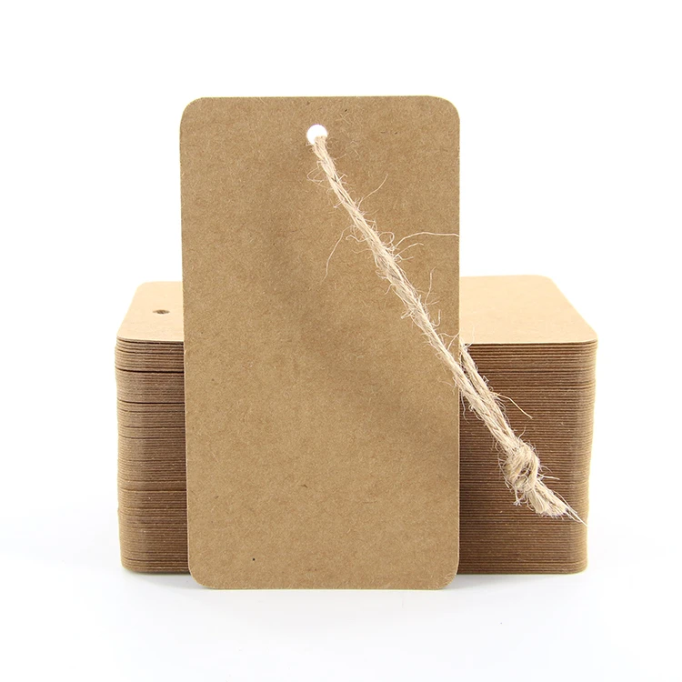 100 шт. Бумага теги белого цвета ручной работы свадьбы Рождества этикетка с