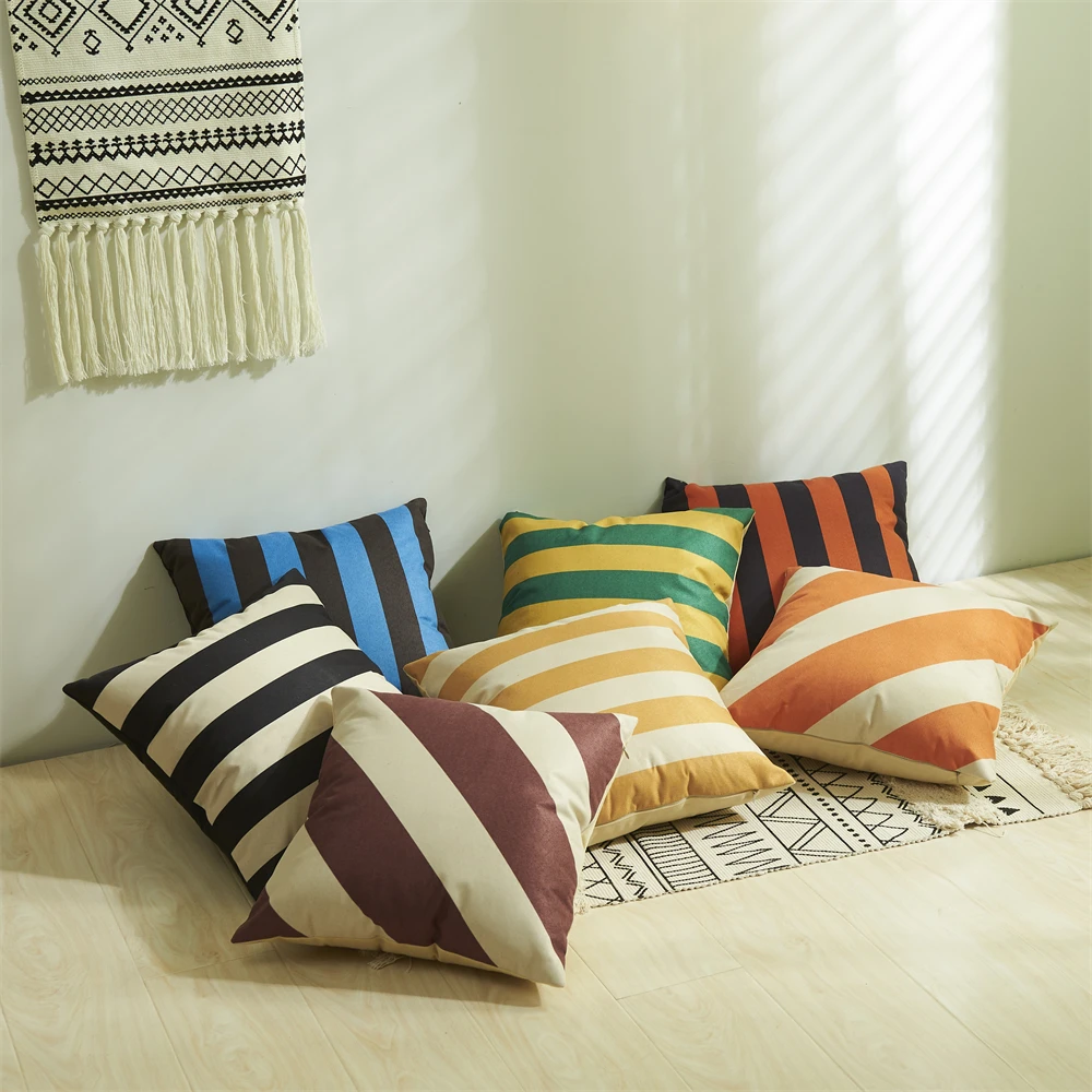 

Contrast Colour Cushion Cover Nordic Pillow Cover For Sofa Living Room 45*45 Decorative Pillows Home Decor Pillowcase