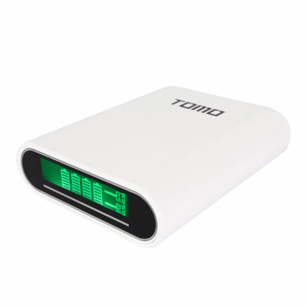 TOMO T4 Портативный 4x18650 литий-ионный аккумулятор DIY power Bank двойной выход интеллектуальный мобильный Банк питания без батареи
