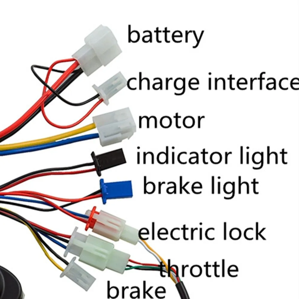 Electric Bike 24-48V 250W-1000W Brushed Controller Throttle Grip Set 1 Pair Twist Handlebar Scooter EBike Motor Parts | Спорт и