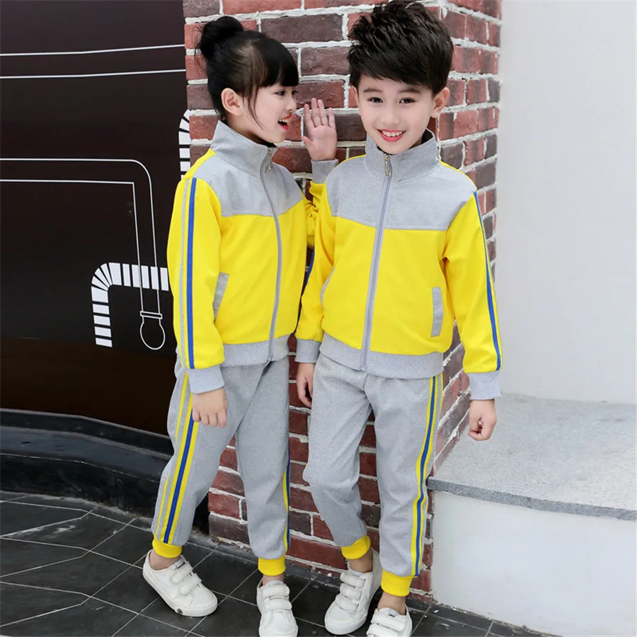 Комплекты школьной формы для мальчиков и девочек комплект одежды весна осень 2018