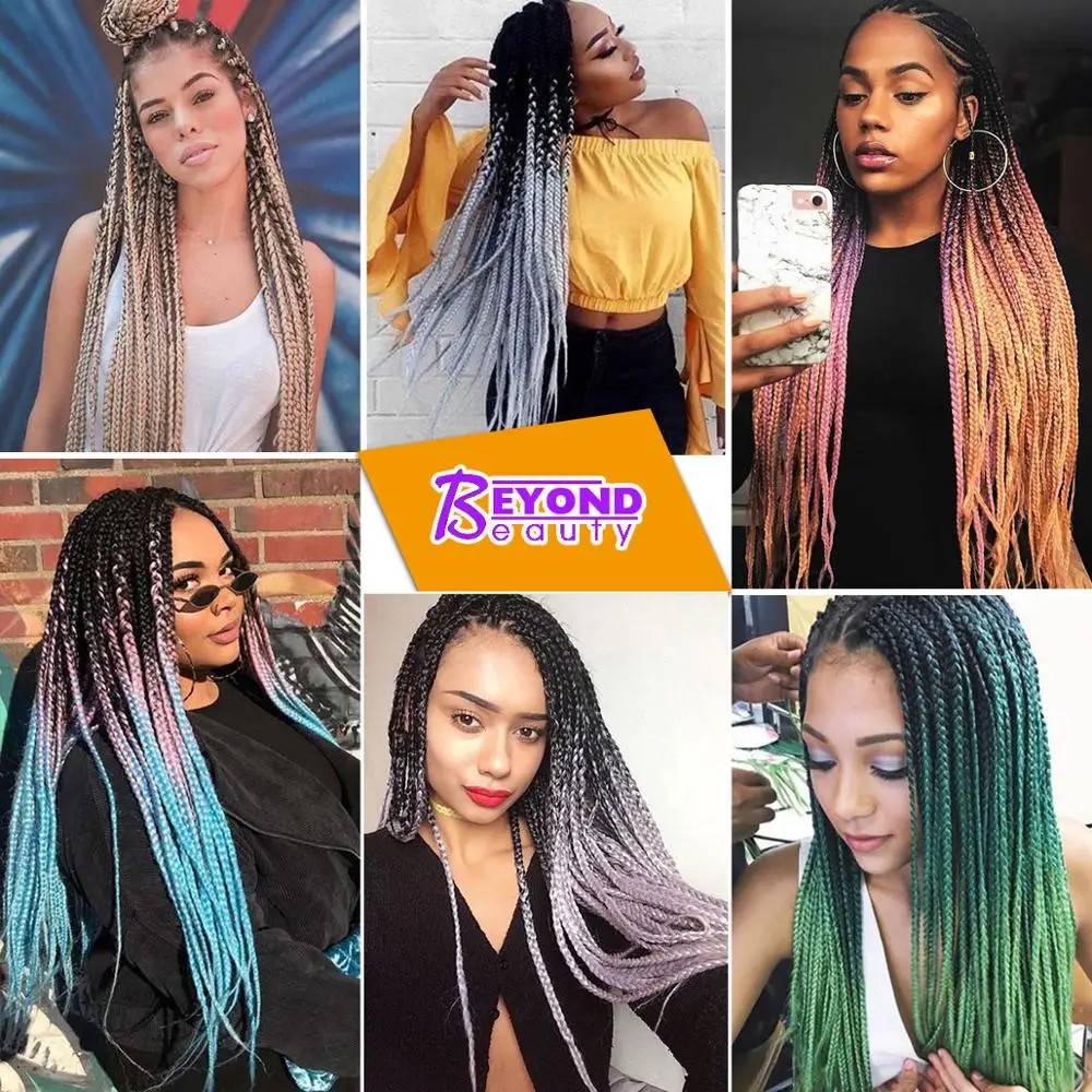 24 дюйма 105 цветов Светящиеся Джамбо плетеные волосы афро предварительно