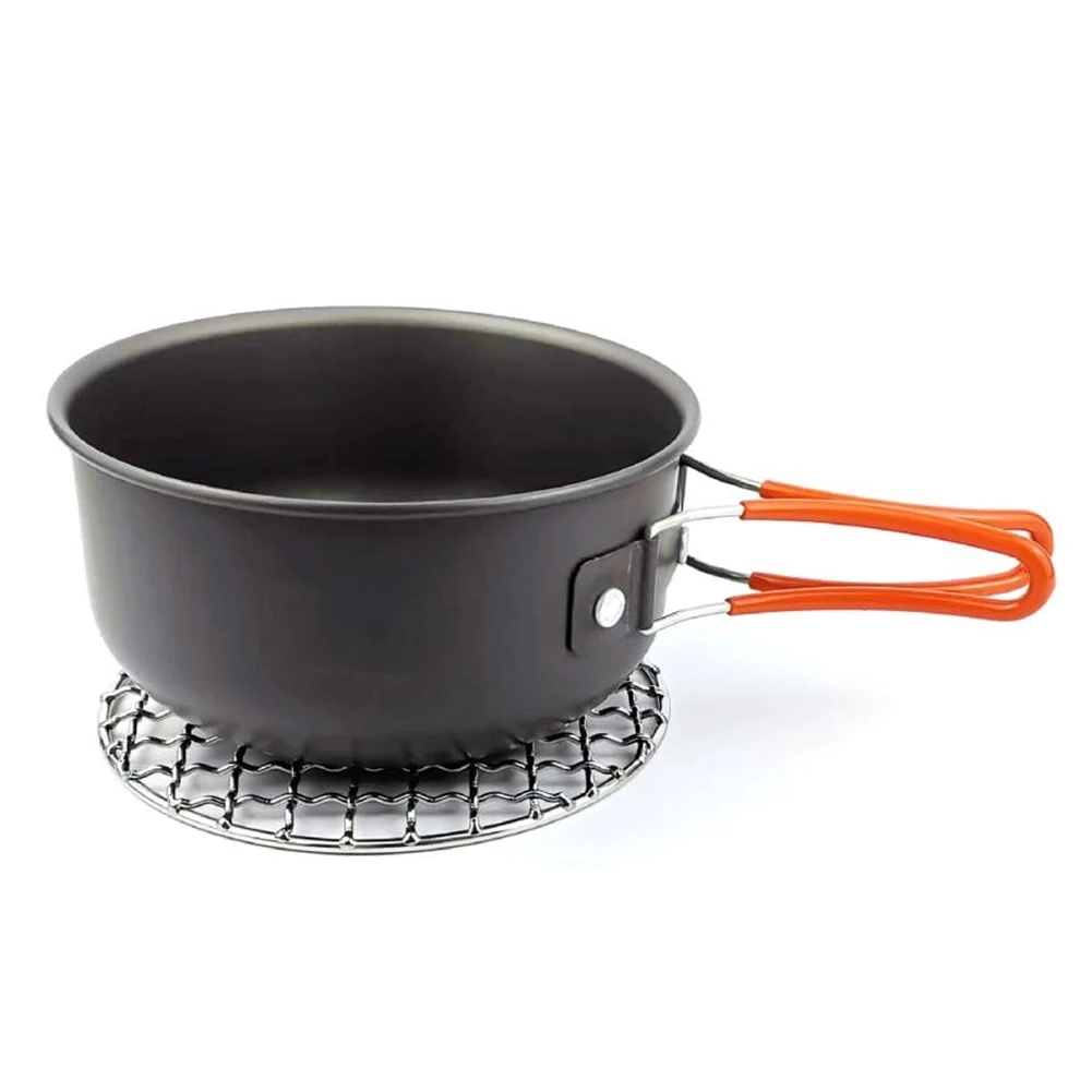 Круглый гриль для барбекю из нержавеющей стали сетка жарки антипригарная