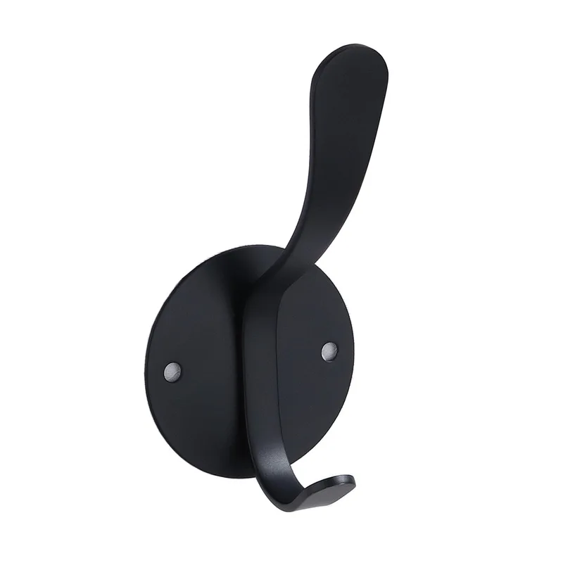 

Kitchens Bathroom Stainless Steel Hook Self-Adhesive Wall Hooks Punch Free Sticker Towel Hooks Behind Storage The Door