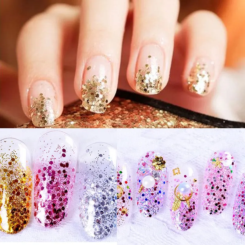 12 шт./компл. блеск для глаз ногти тела волос гель лица искусство вспышка свободные