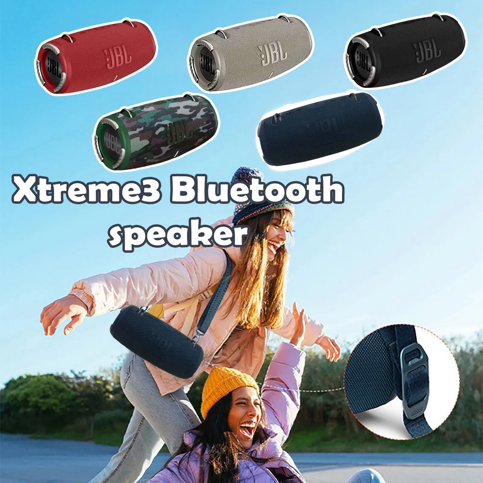 Original For JBL Xtreme 3 Portable Outdoor Waterproof Speaker Bluetooth Wireless Loudspeaker Deep Bass Sound Music Box Subwoofer images - 6