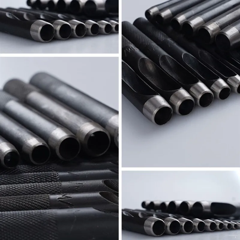 Набор круглых перфораторов для кожевенного ремесла (1-10 мм) 10 шт. | Дом и сад