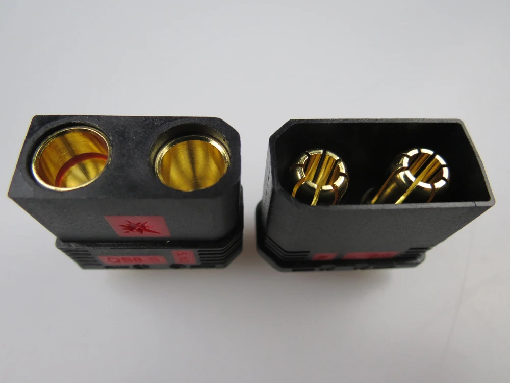 5 пар QS8-S conector de Bateria resistente Anti-Chispa dorado enchufe corriente grande para RC model coche Drone | Игрушки и хобби