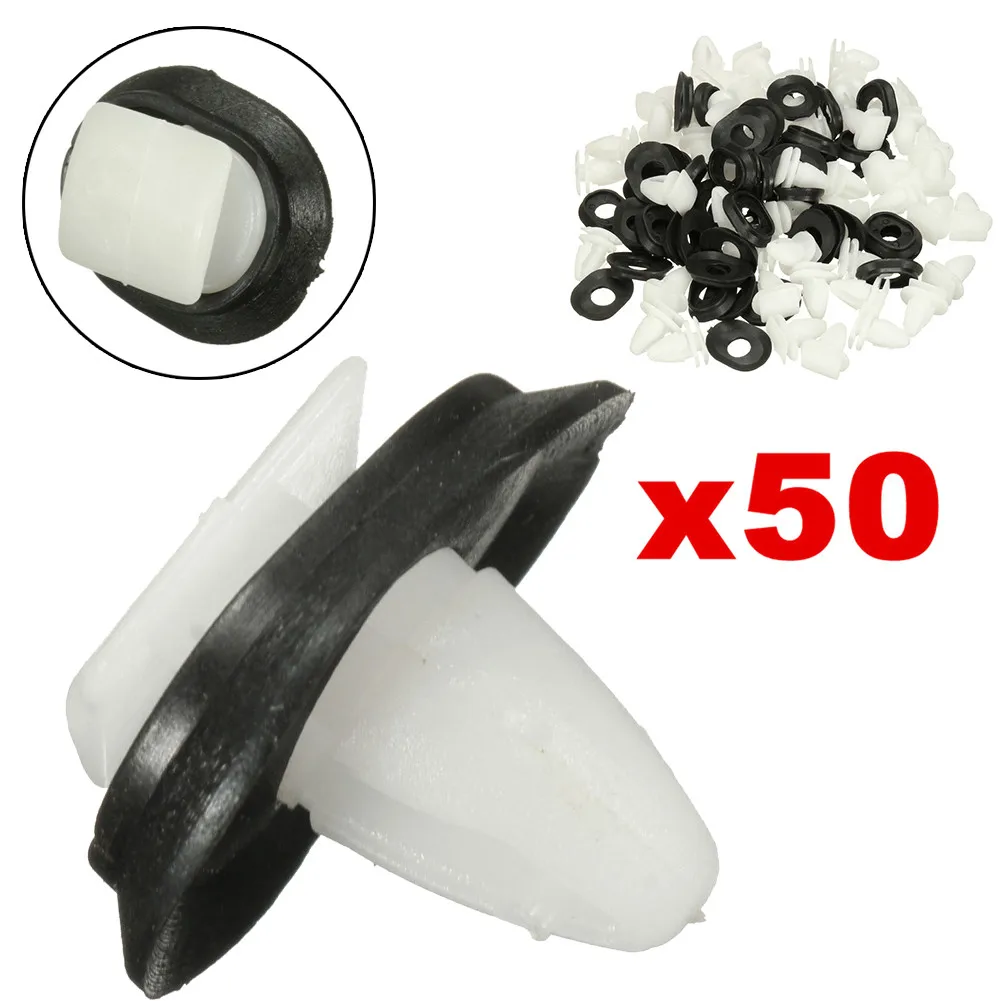 

Rub Clips Side Trim White+Black 17mm 71728806 Bumper Exterior Moulding