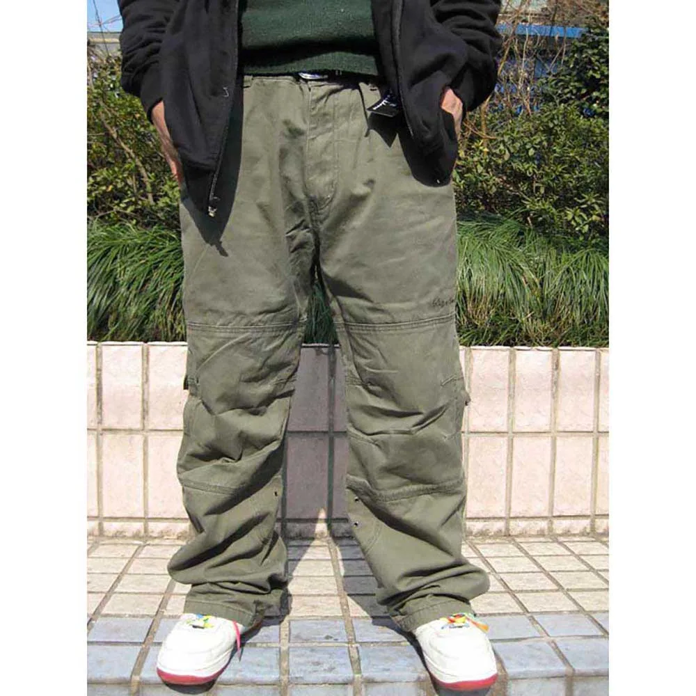 Хип хоп танец мужские брюки Повседневное бегунов Свободные мешковатые карго