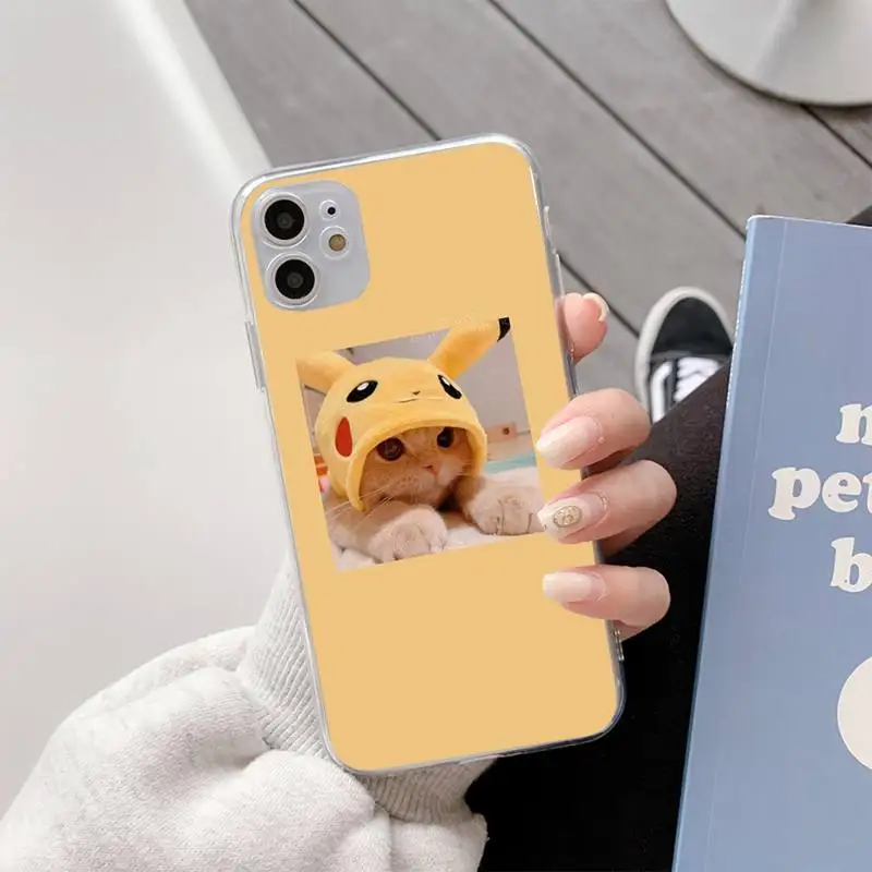

YNDFCNB Cat Elf Phone Case For iphone11 12 Pro Max SE 2020 6s 7 8 Plus X Xs Max Xr Transparent Soft Silicone Cover