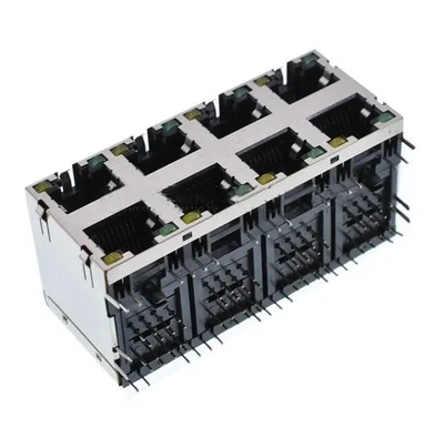 Двухслойная розетка RJ45 59B 2*1 2*2 2*4 с подсветильник кой Сетевая 90 градусов