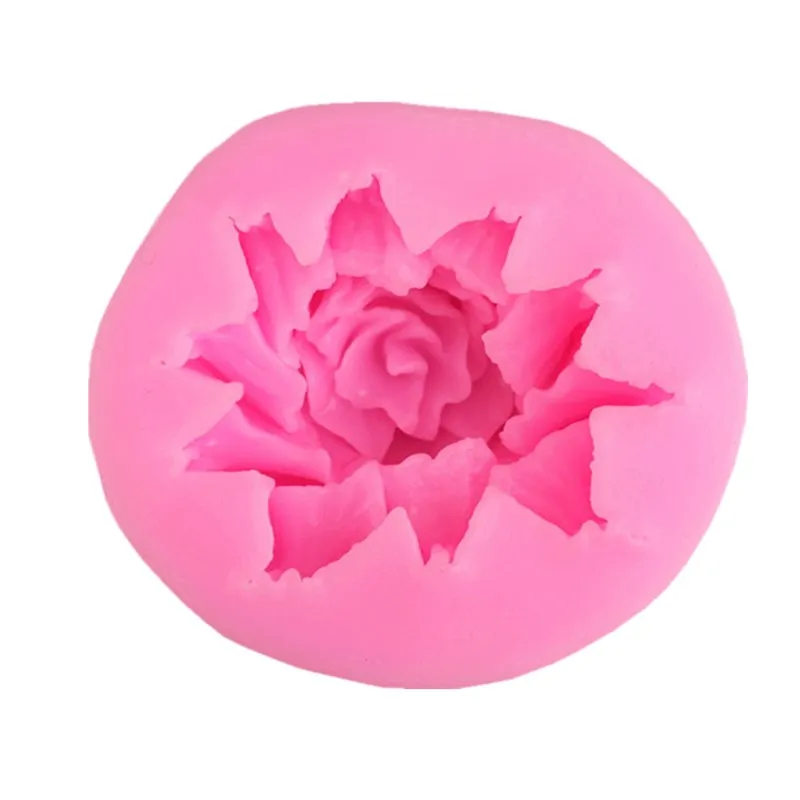 DIY 3D Роза Форма для помадки силиконовая резинка ремесло украшения торта глина